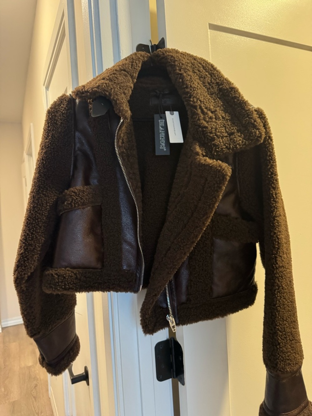 Blank NYC Brown Sherpa Jacket with Tag